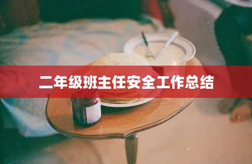 二年级班主任安全工作总结