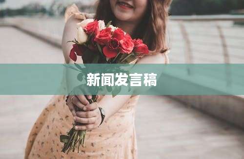 新闻发言稿