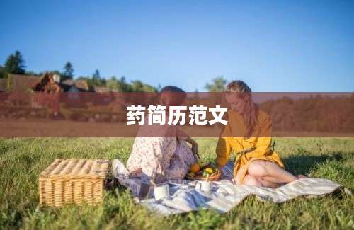 药简历范文