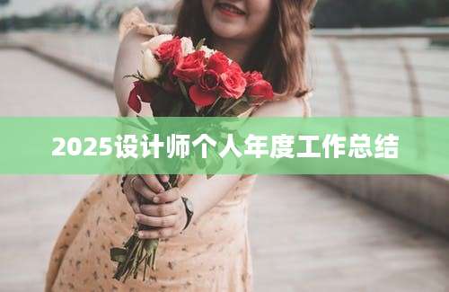 2025设计师个人年度工作总结