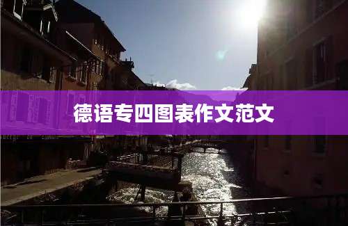 德语专四图表作文范文