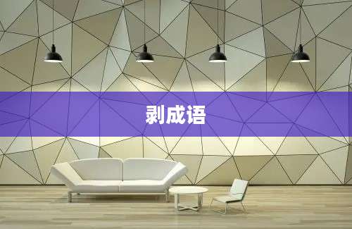 剥成语