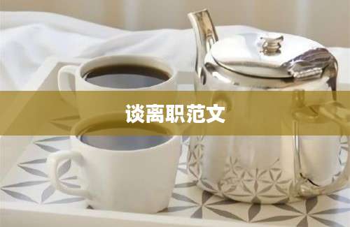 谈离职范文