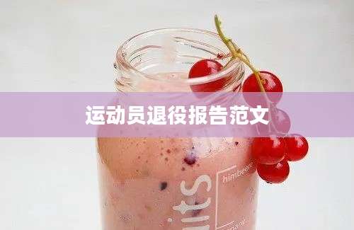 运动员退役报告范文