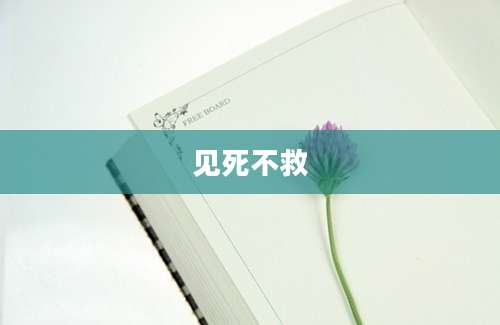 见死不救