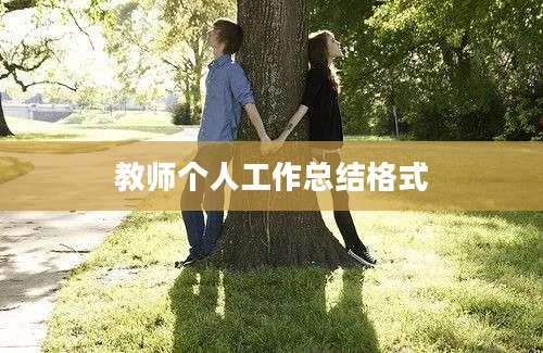 教师个人工作总结格式
