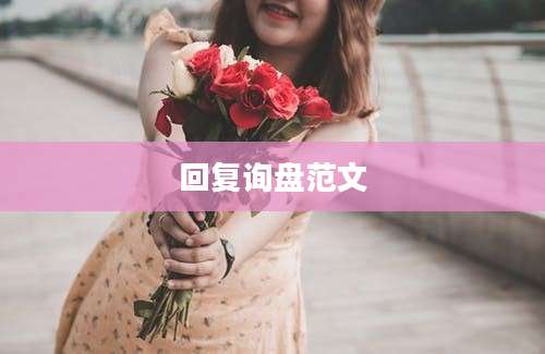 回复询盘范文