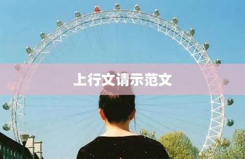 上行文请示范文