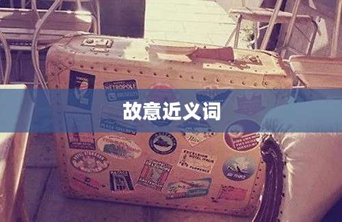 故意近义词