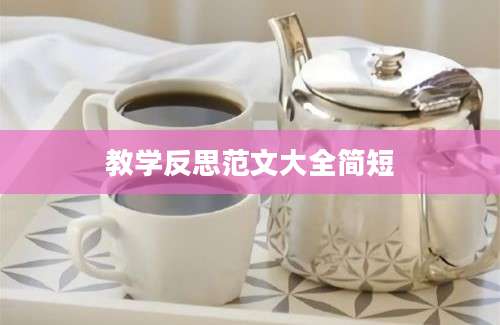 教学反思范文大全简短