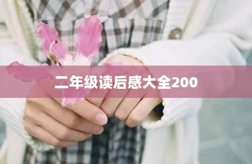 二年级读后感大全200
