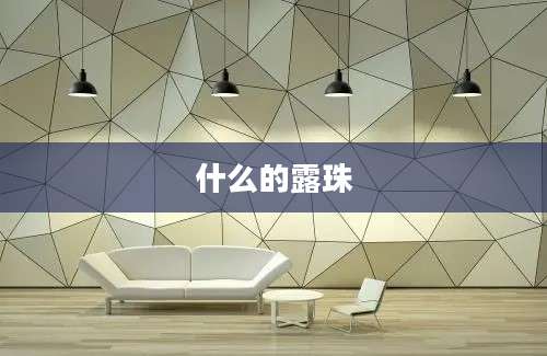 什么的露珠