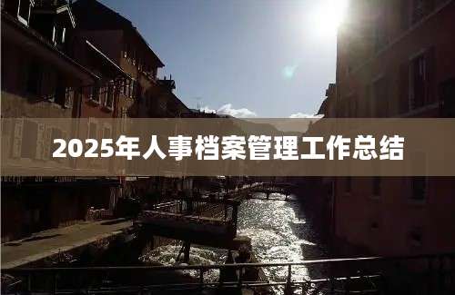 2025年人事档案管理工作总结
