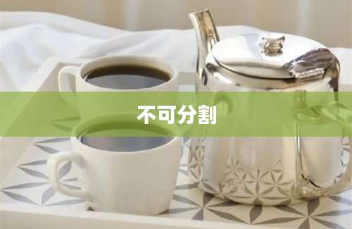不可分割