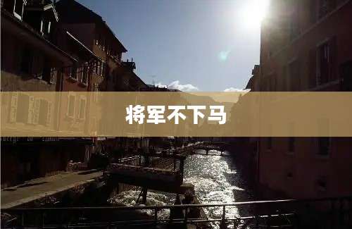 将军不下马