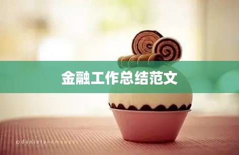 金融工作总结范文
