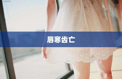 唇寒齿亡