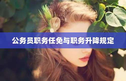 公务员职务任免与职务升降规定