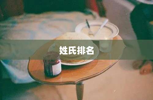 姓氏排名