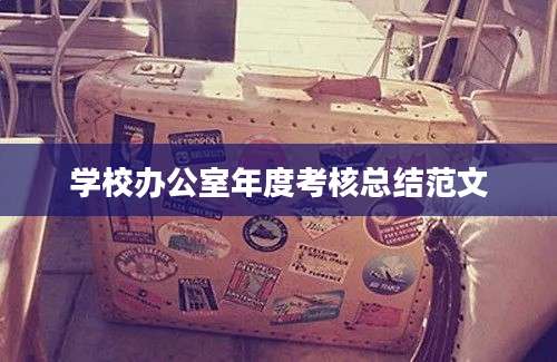 学校办公室年度考核总结范文