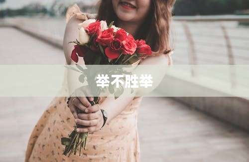 举不胜举