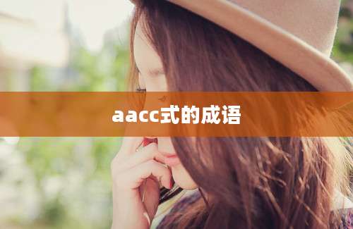 aacc式的成语