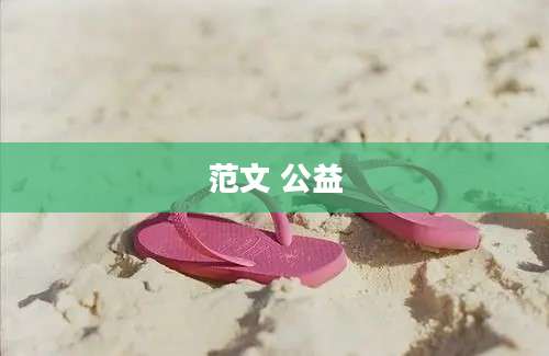 范文 公益