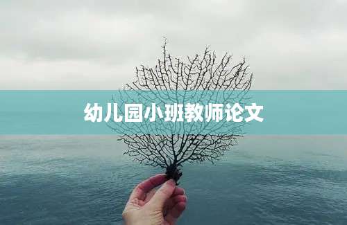 幼儿园小班教师论文