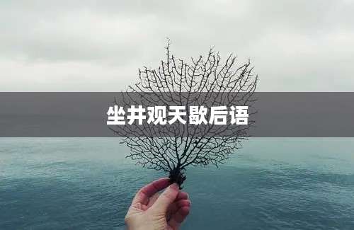 坐井观天歇后语