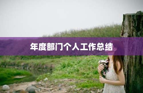 年度部门个人工作总结
