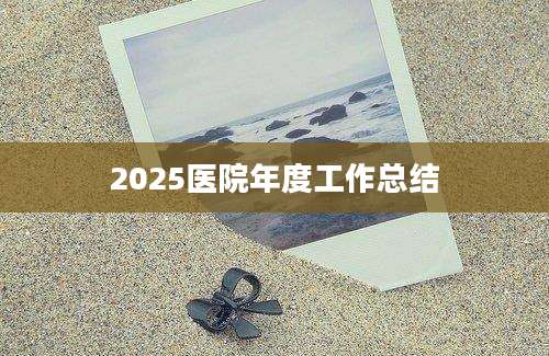 2025医院年度工作总结
