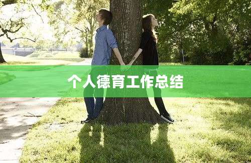个人德育工作总结