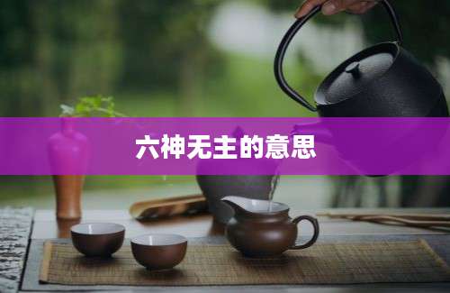 六神无主的意思
