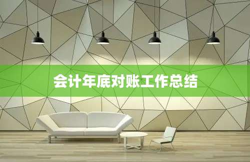 会计年底对账工作总结