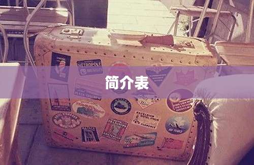 简介表
