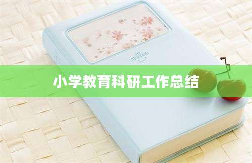 小学教育科研工作总结