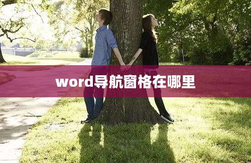 word导航窗格在哪里