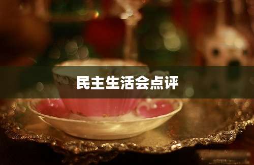 民主生活会点评