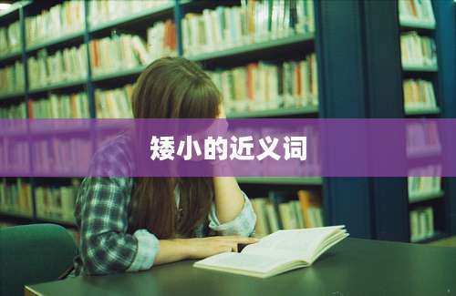 矮小的近义词