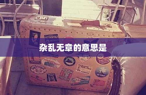 杂乱无章的意思是