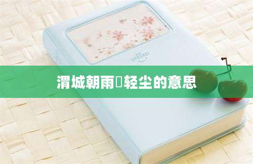 渭城朝雨浥轻尘的意思