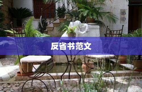 反省书范文