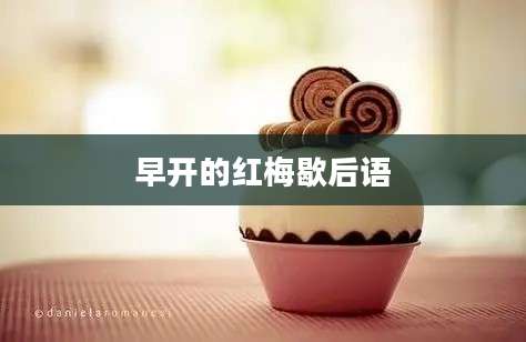 早开的红梅歇后语