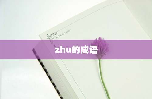 zhu的成语
