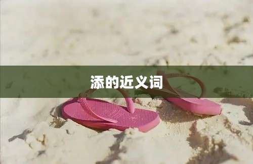 添的近义词