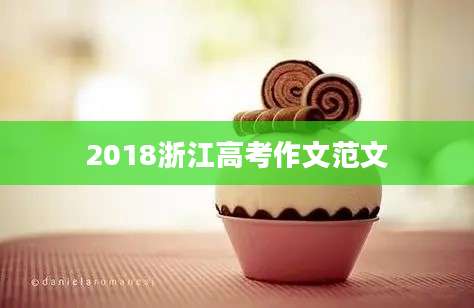 2018浙江高考作文范文