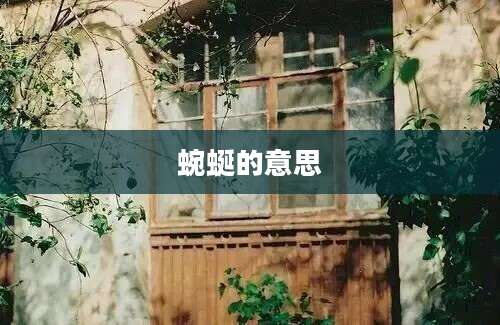 蜿蜒的意思