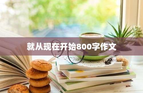 就从现在开始800字作文