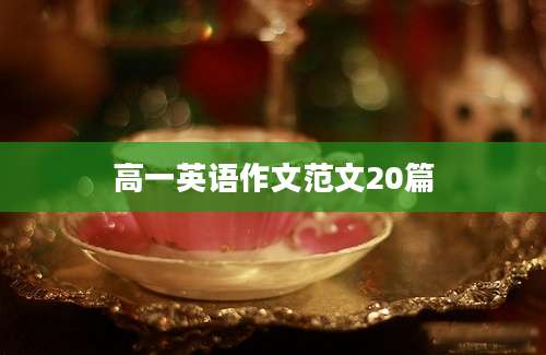 高一英语作文范文20篇