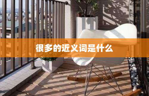 很多的近义词是什么